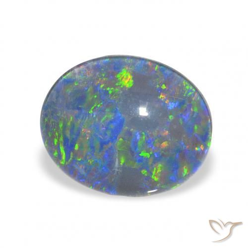 Tripletto di opale Multicolore naturale da 2.68 ct, Ovale, Opaco