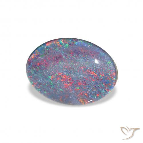 Tripletto di opale Multicolore naturale da 3.74 ct, Ovale, Opaco