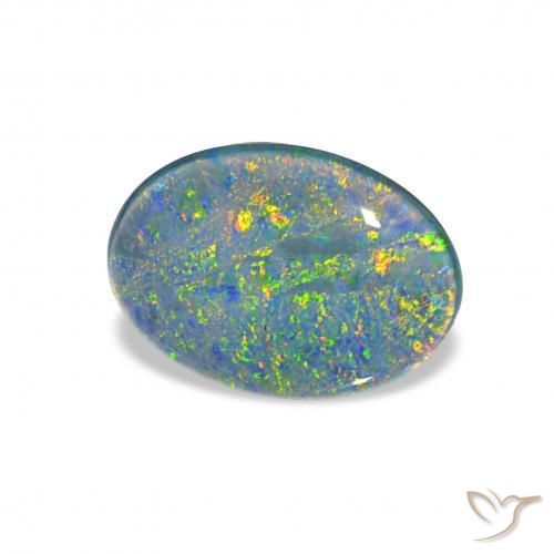 Tripletto di opale Multicolore naturale da 3.54 ct, Ovale, Opaco