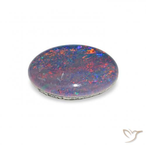 Tripletto di opale Multicolore naturale da 2.40 ct, Ovale, Opaco