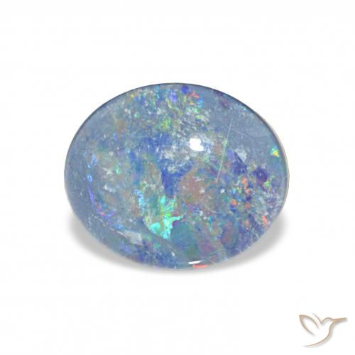 2.86ct Multicolore Tripletto di opale, Ovale, Opaco
