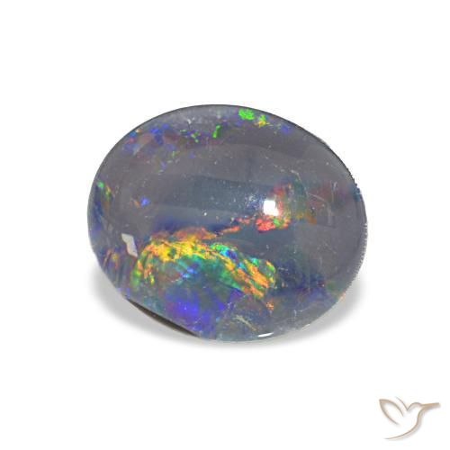 Tripletto di opale Multicolore naturale da 2.68 ct, Ovale, Opaco