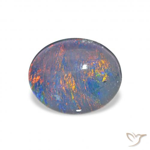 2.51ct Multicolore Tripletto di opale, Ovale, Opaco