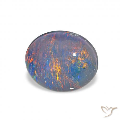 Tripletto di opale Multicolore naturale da 2.51 ct, Ovale, Opaco
