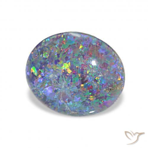 Tripletto di opale Multicolore naturale da 2.83 ct, Ovale, Opaco