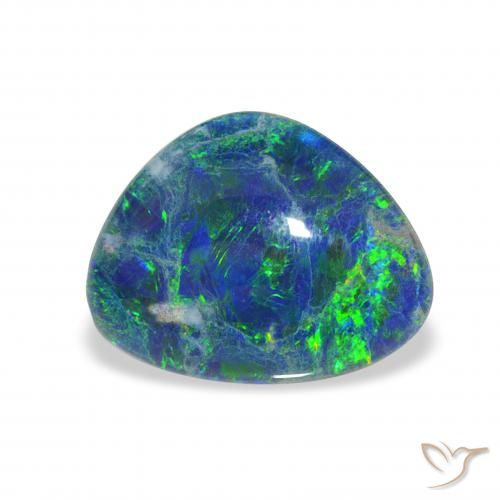 3.17ct Naturale Multicolore Tripletto di opale, Taglio a fantasia, Opaco