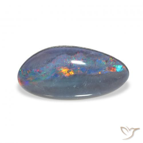3.34ct Multicolore Tripletto di opale, Taglio a fantasia, Opaco