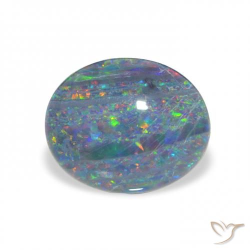 2.03ct Naturale Multicolore Tripletto di opale, Ovale, Opaco