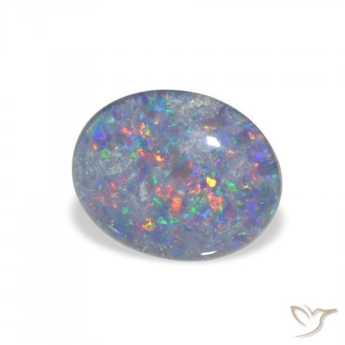 Tripletto di opale Multicolore naturale da 2.33 ct, Ovale, Opaco