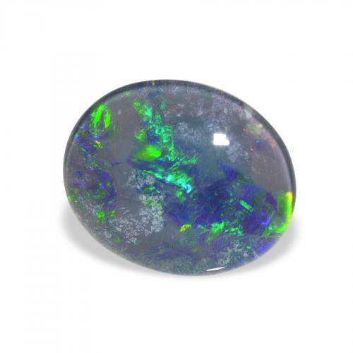 Opal Triplet Multicolore naturale da 2.85 ct, Ovale, Opaco