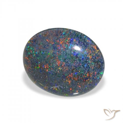 Tripletto di opale Multicolore naturale da 3.01 ct, Ovale, Opaco