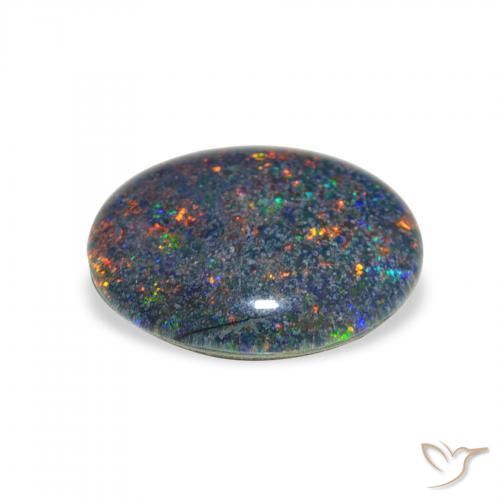 Tripletto di opale Multicolore naturale da 3.01 ct, Ovale, Opaco
