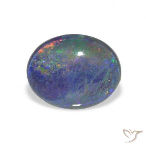 2.57ct Naturale Multicolore Tripletto di opale, Ovale, Opaco