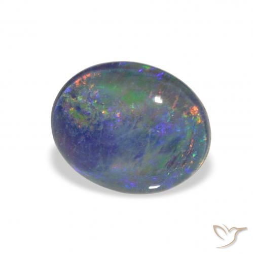 Tripletto di opale Multicolore naturale da 2.57 ct, Ovale, Opaco