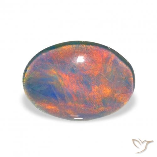 3.48ct Multicolore Tripletto di opale, Ovale, Opaco