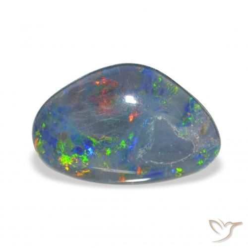 6.07ct Multicolore Tripletto di opale, Taglio a fantasia, Opaco