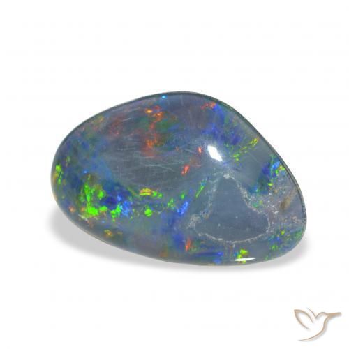 Tripletto di opale Multicolore naturale da 6.07 ct, Taglio a fantasia, Opaco