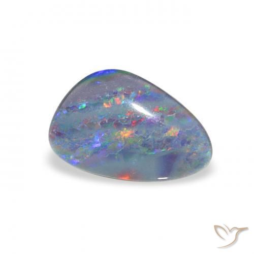 Tripletto di opale Multicolore naturale da 1.63 ct, Taglio a fantasia, Opaco
