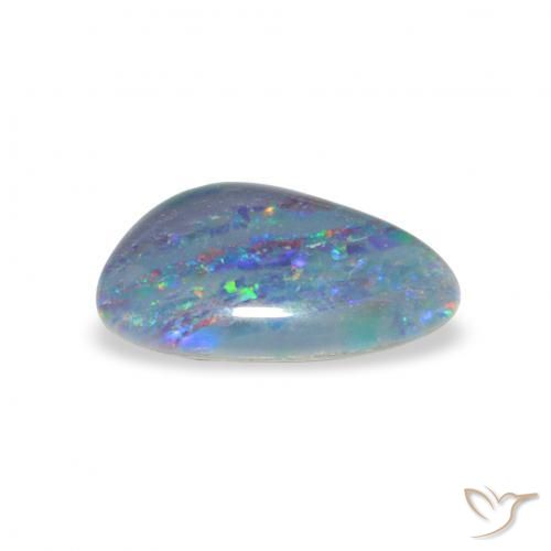 Tripletto di opale Multicolore naturale da 1.63 ct, Taglio a fantasia, Opaco
