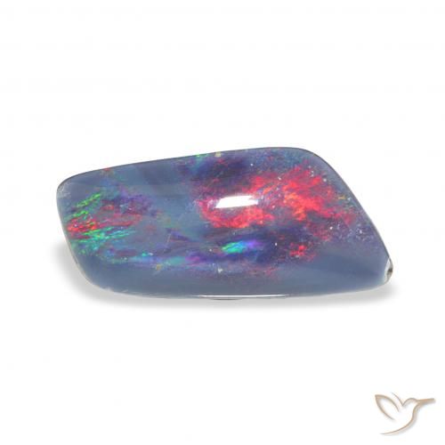 3.05ct Multicolore Tripletto di opale, Taglio a fantasia, Opaco