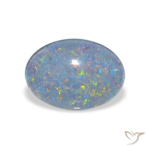 3.74ct Multicolore Tripletto di opale, Ovale, Opaco
