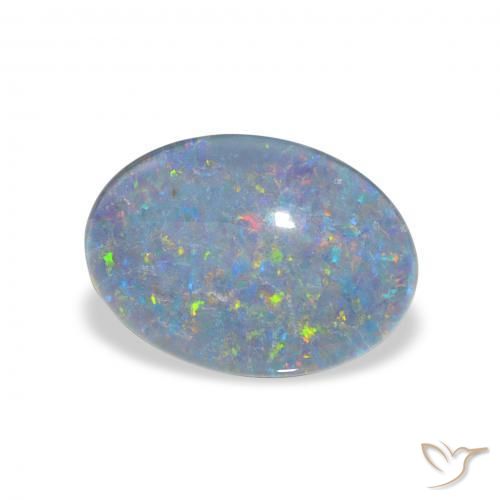Tripletto di opale Multicolore naturale da 3.74 ct, Ovale, Opaco