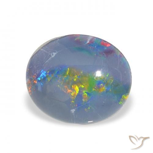 Tripletto di opale Multicolore naturale da 2.54 ct, Ovale, Opaco