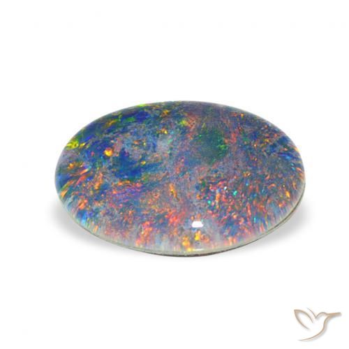 Tripletto di opale Multicolore naturale da 2.81 ct, Ovale, Opaco