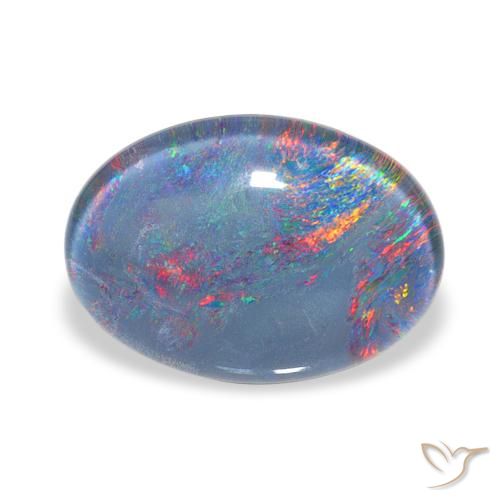 4.28ct Multicolore Tripletto di opale, Ovale, Opaco