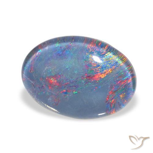 Tripletto di opale Multicolore naturale da 4.28 ct, Ovale, Opaco
