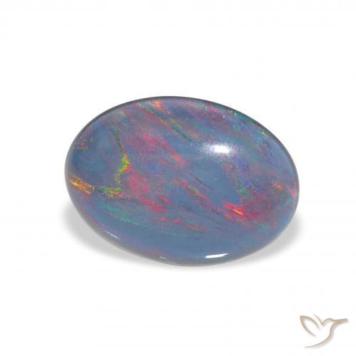 Tripletto di opale Multicolore naturale da 3.74 ct, Ovale, Opaco