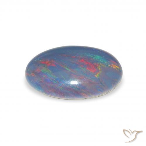 Tripletto di opale Multicolore naturale da 3.74 ct, Ovale, Opaco