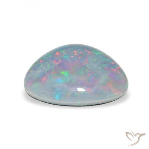 Tripletto di opale Multicolore naturale da 2.71 ct, Taglio trillion, Opaco
