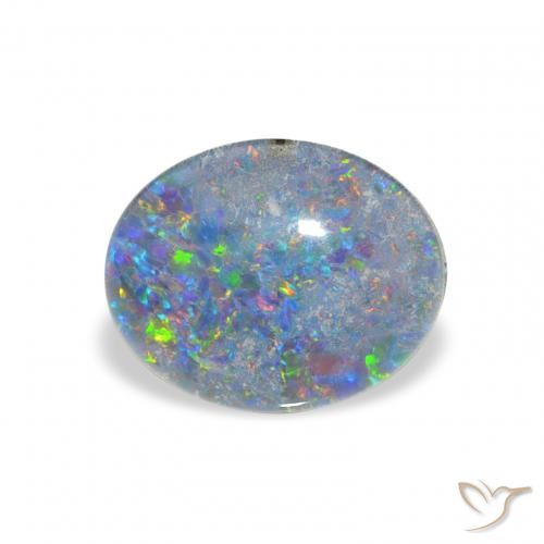 Tripletto di opale Multicolore naturale da 2.25 ct, Ovale, Opaco