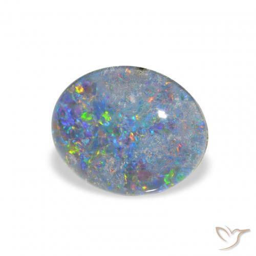 Tripletto di opale Multicolore naturale da 2.25 ct, Ovale, Opaco