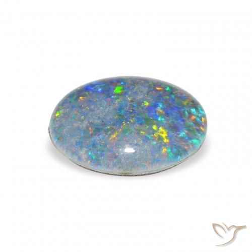 Tripletto di opale Multicolore naturale da 2.25 ct, Ovale, Opaco