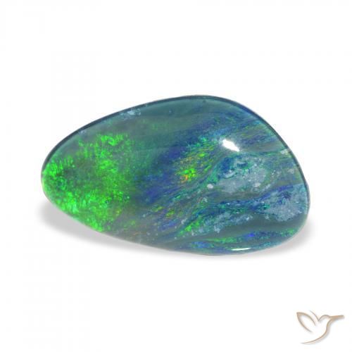 Tripletto di opale Multicolore naturale da 3.26 ct, Taglio a fantasia, Opaco