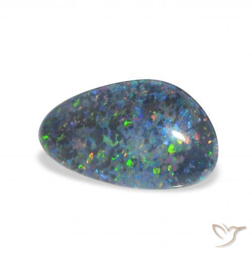 Tripletto di opale Multicolore naturale da 3.20 ct, Taglio a fantasia, Opaco