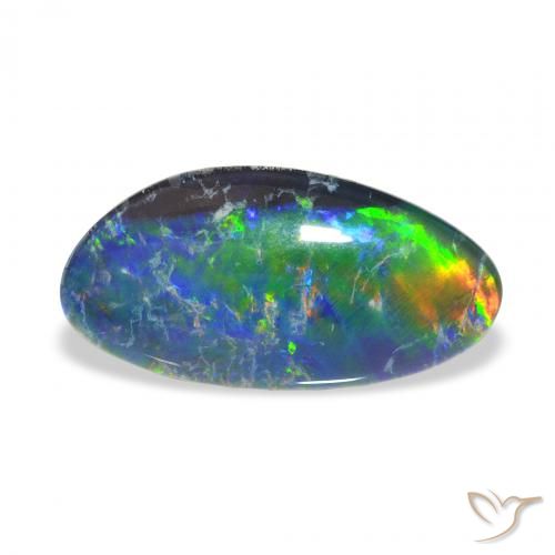 Tripletto di opale Multicolore naturale da 3.77 ct, Taglio a fantasia, Opaco
