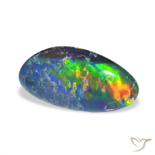 Tripletto di opale Multicolore naturale da 3.77 ct, Taglio a fantasia, Opaco