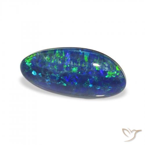 Tripletto di opale Multicolore naturale da 2.25 ct, Taglio a fantasia, Opaco