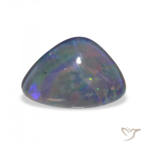 1.94ct Naturale Multicolore Tripletto di opale, Taglio a fantasia, Opaco