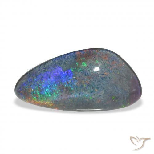 4.17ct Naturale Multicolore Tripletto di opale, Taglio a fantasia, Opaco