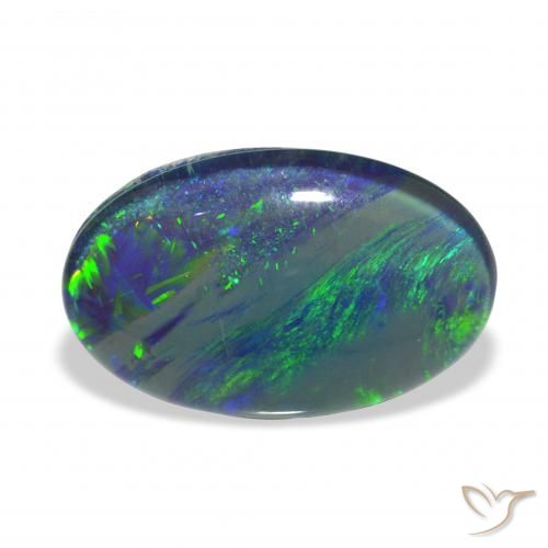 4.27ct Naturale Multicolore Tripletto di opale, Ovale, Opaco