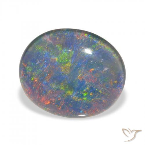Tripletto di opale Multicolore naturale da 3.00 ct, Ovale, Opaco