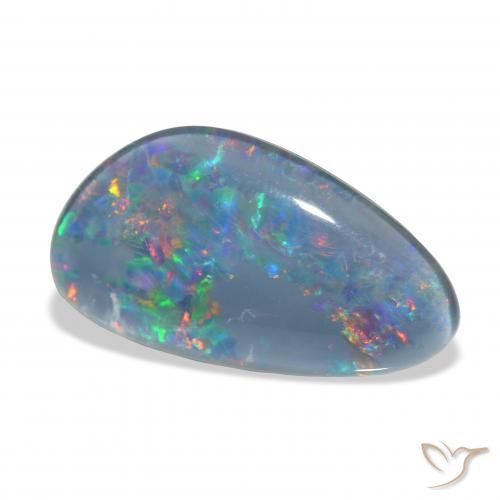 Tripletto di opale Multicolore naturale da 7.34 ct, Taglio a fantasia, Opaco