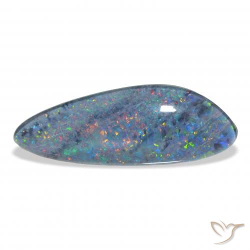 4.44ct Naturale Multicolore Tripletto di opale, Taglio a fantasia, Opaco