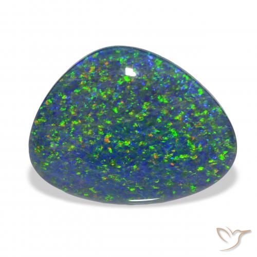 4.88ct Naturale Multicolore Tripletto di opale, Taglio a fantasia, Opaco