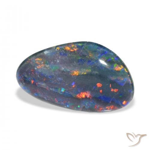 Tripletto di opale Multicolore naturale da 3.31 ct, Taglio a fantasia, Opaco