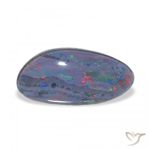 3.84ct Naturale Multicolore Tripletto di opale, Taglio a fantasia, Opaco